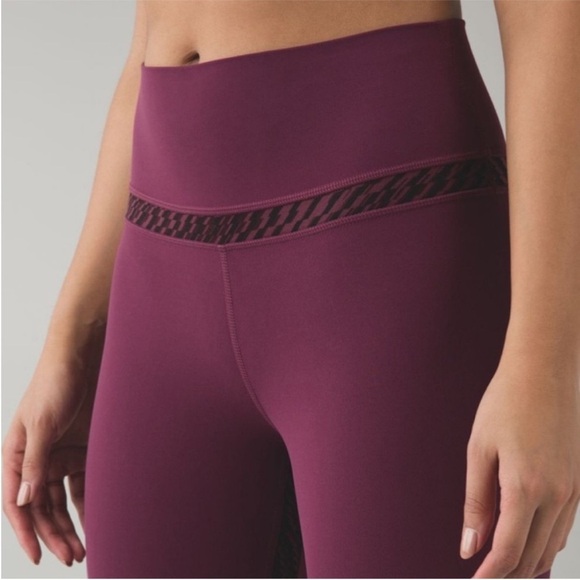 Lululemon Align Legging Red Grape / Shifted Horizon Purple - Picture 2 of 4